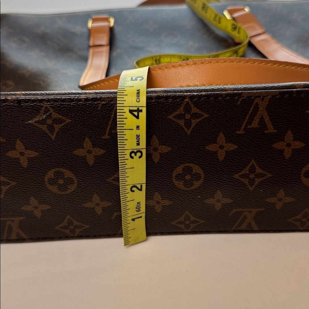 Authentic LOUIS VUITTON Vintage Luco Tote Bag Monogram Brown Logo LV - Picture 10 of 14